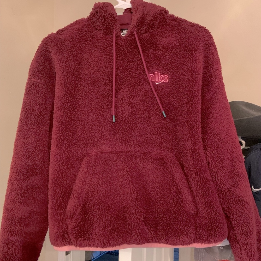 Nike fleece crop pull over